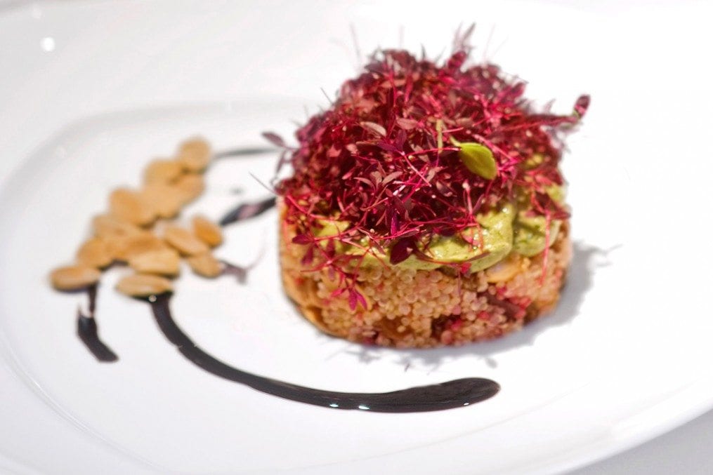 Quinoa with Beetroot and Romanesco