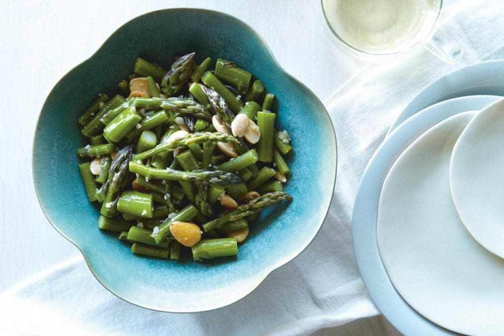 Asparagus With Miso Lemon Dressing
