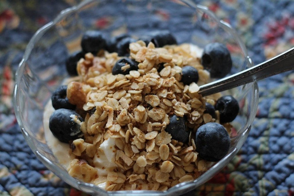 Blueberry with cereal