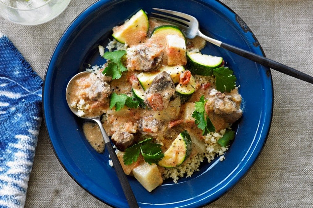 Coconut Lamb and Cauliflower Rice
