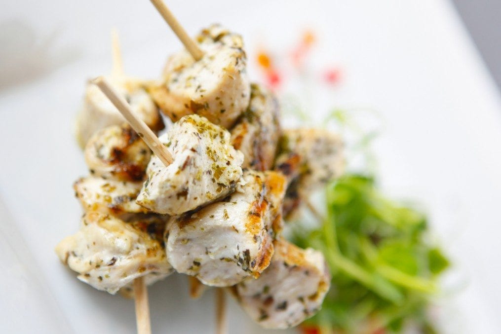 Cod Skewers with Sweet Chilli and Ginger