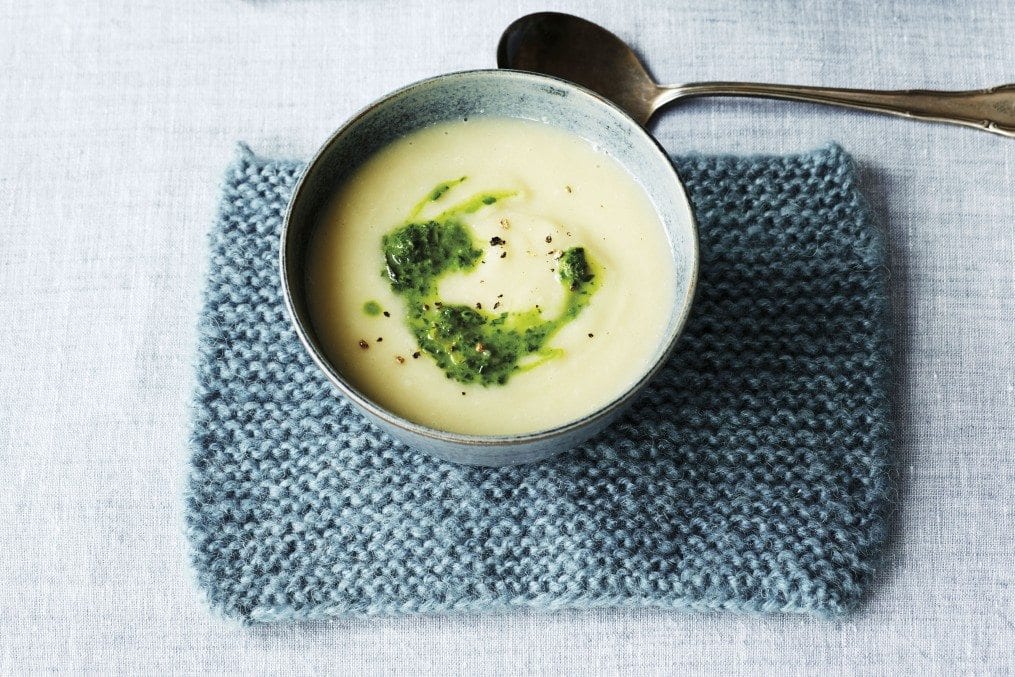 Celeriac Soup with Rocket