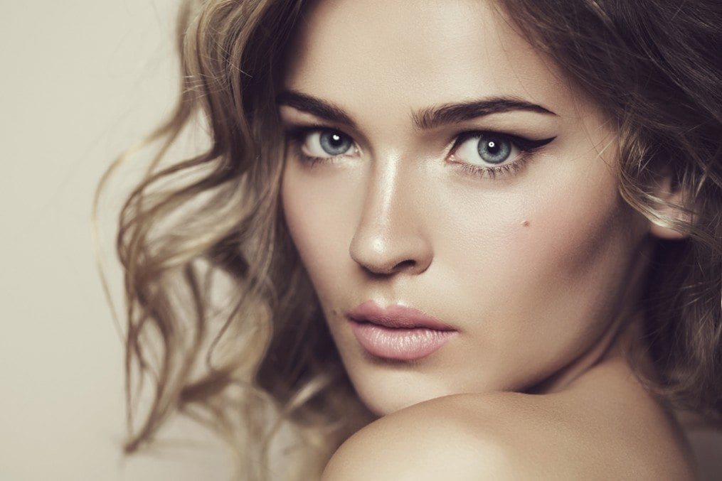 Woman with flawless skin