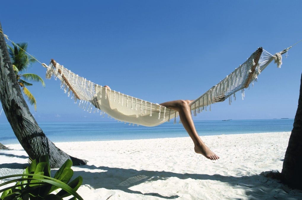 Woman Reclining in Hammock