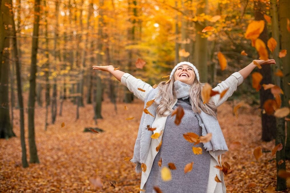 Happy, energetic woman
