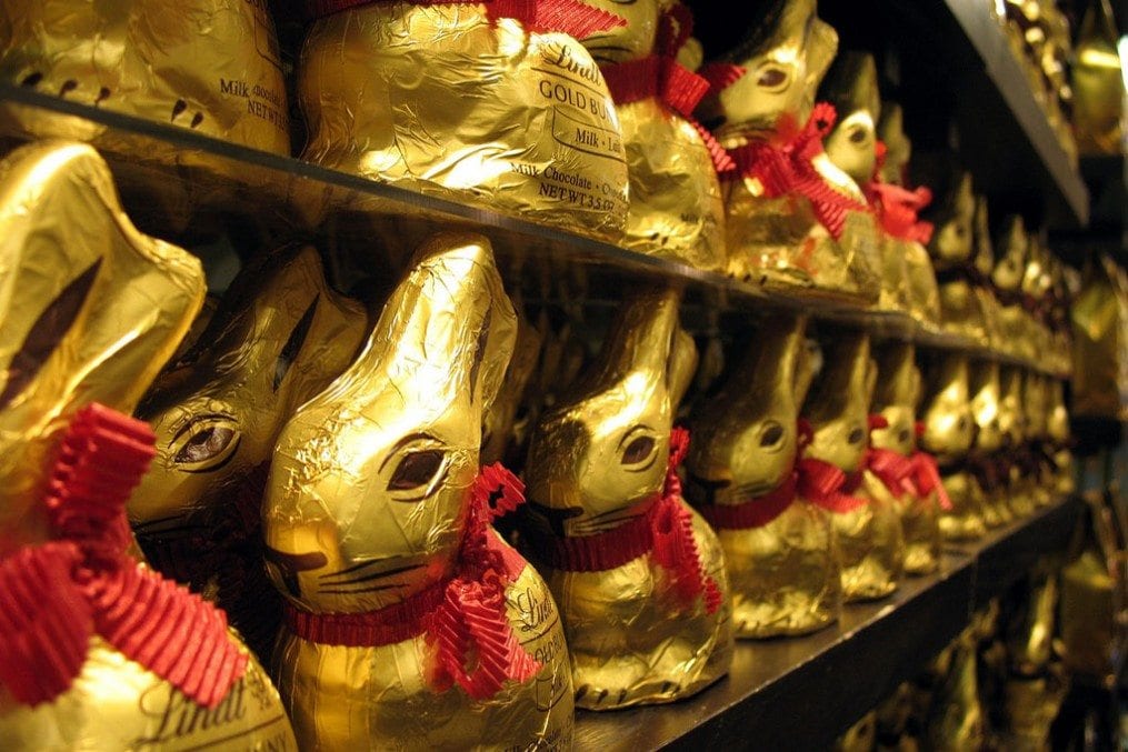 Lindt Golden Easter Bunnies
