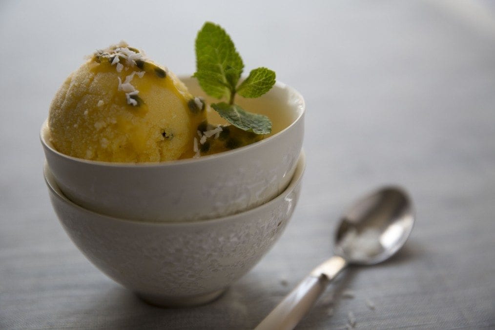 Low Sugar Mango Sorbet