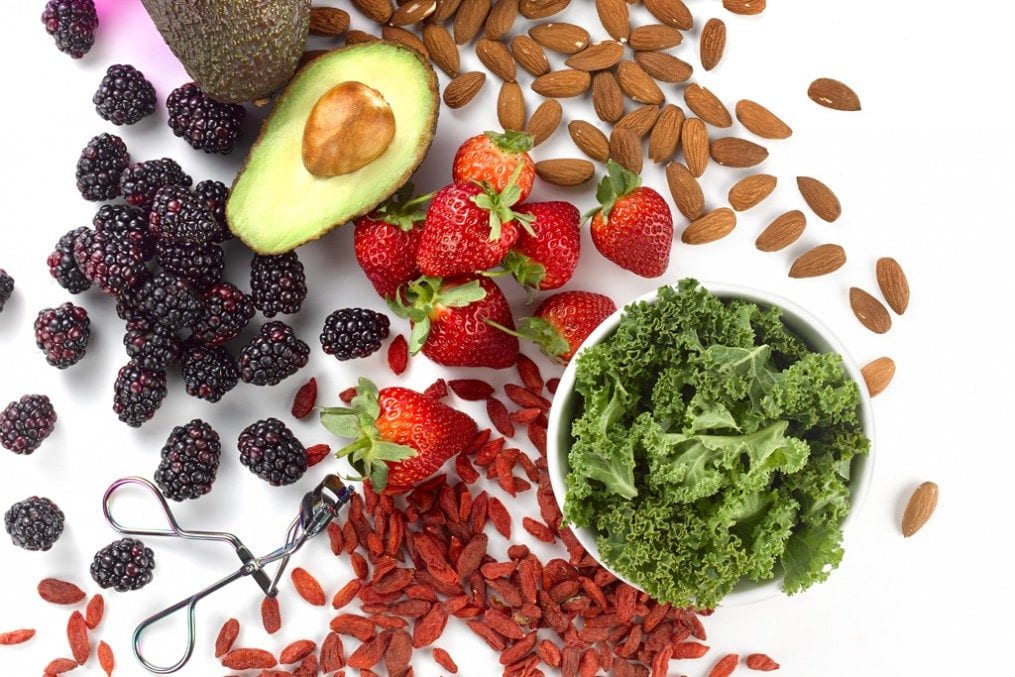 nuts and fruits for younger looking skin
