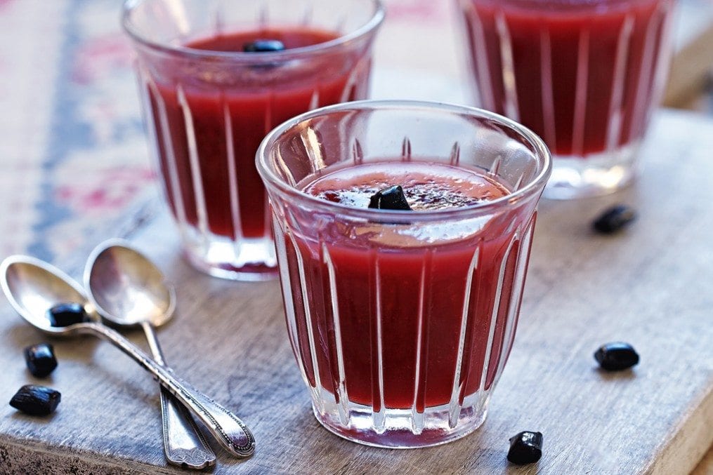 Plum and Liquorice Jelly Cups
