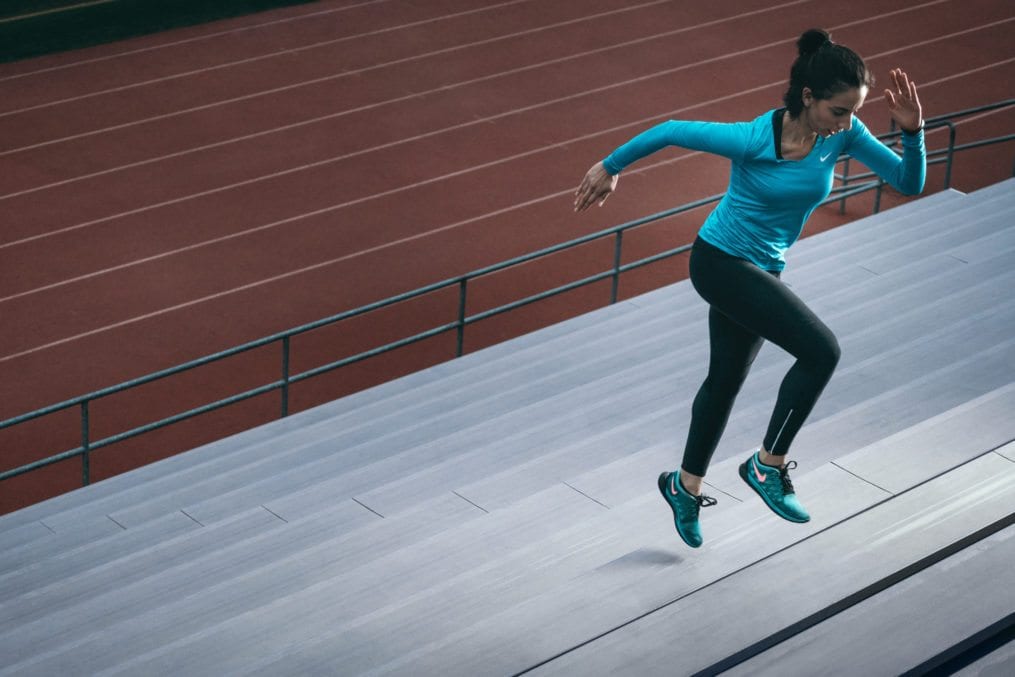 woman training for marathon
