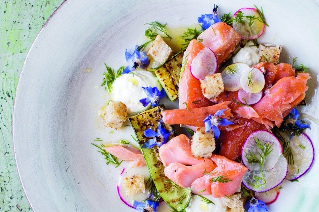 Smoked Trout with Lemon and Cucumber