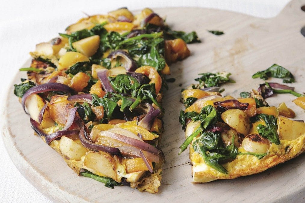Roasted pepper tortilla