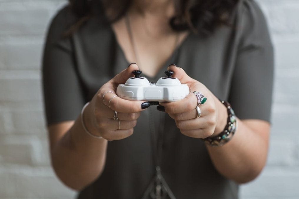 Woman gamer
