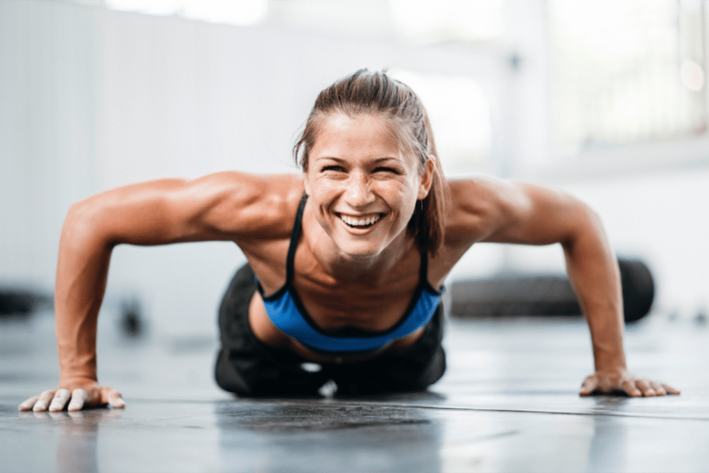 woman exercising